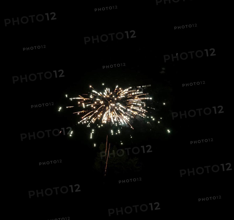 New Year's Eve, fireworks at midnight
