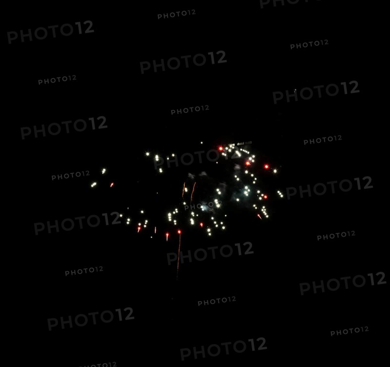 New Year's Eve, fireworks at midnight