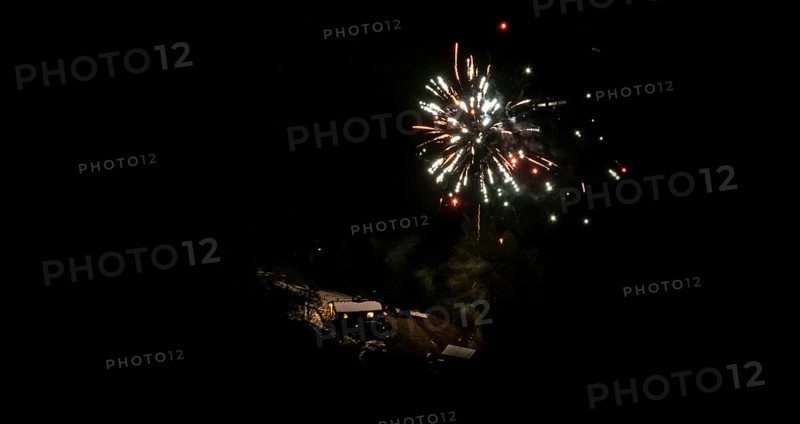New Year's Eve, fireworks at midnight