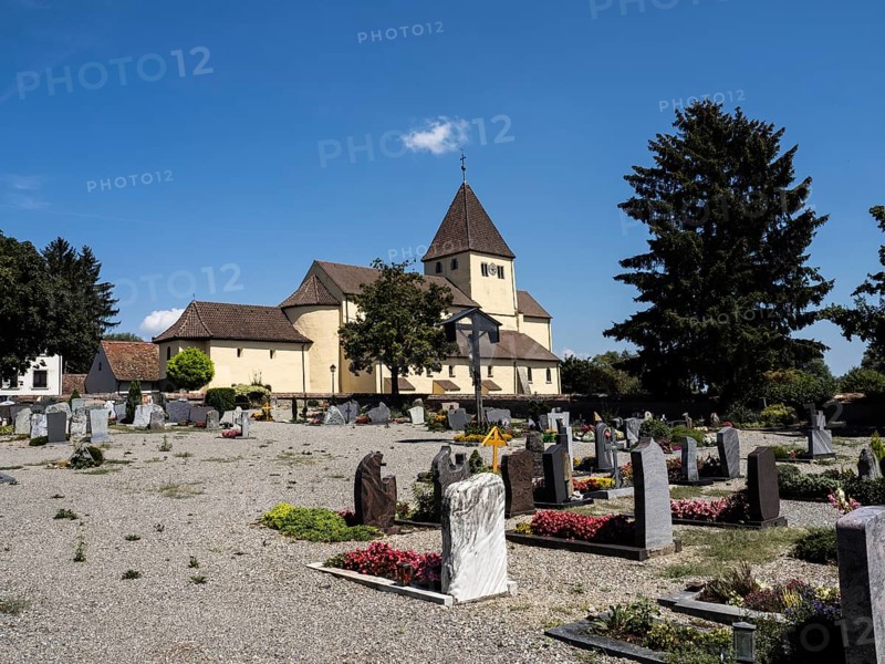 Cemetery and Catholic Parish Church of St. George, a late Carolingian and Ottonian church building in Oberzell on the island of Reichenau
