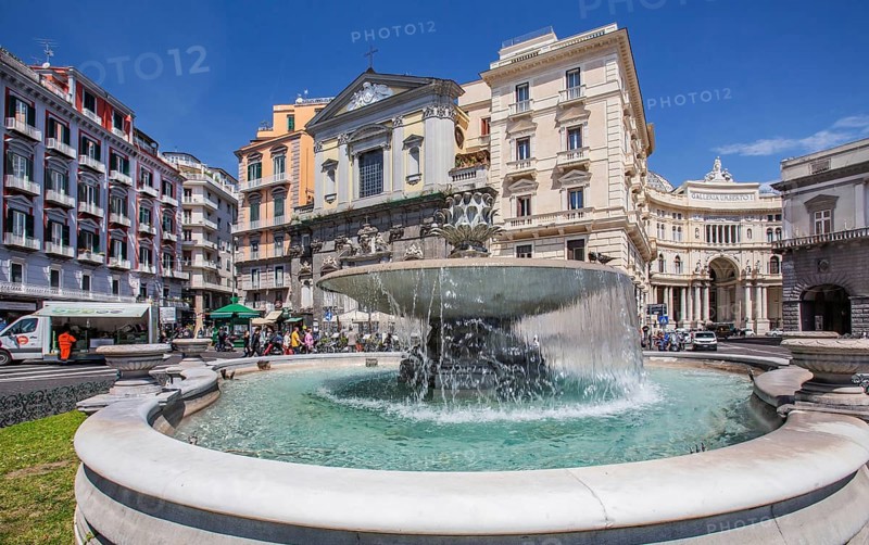 Piazza Trieste e Trento with the Fontana del Carciofo fountain, Naples