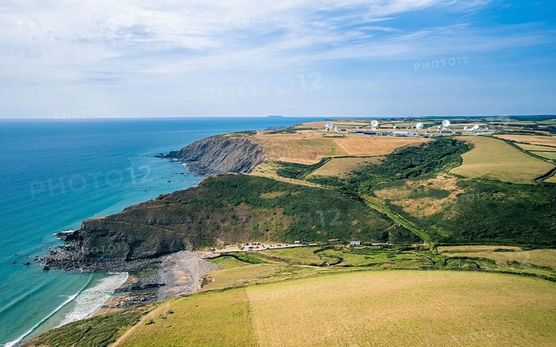 Fields and Farms over GCHQ Bude, GCHQ Composite Signals Organisation Station Morwenstow