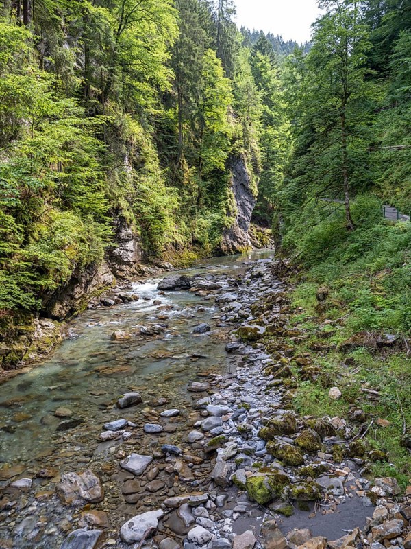 River Breitach in the Breitachklamm gorge near Oberstdorf, Oberallgaeu