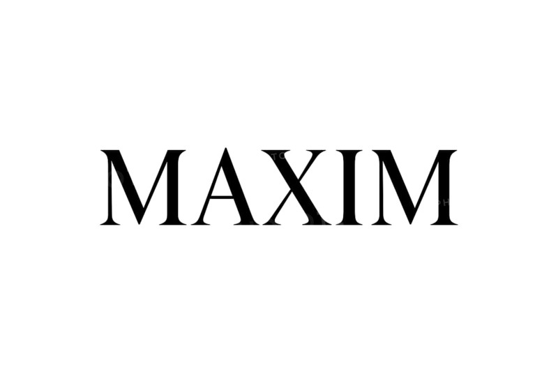 Maxim magazine, Logo