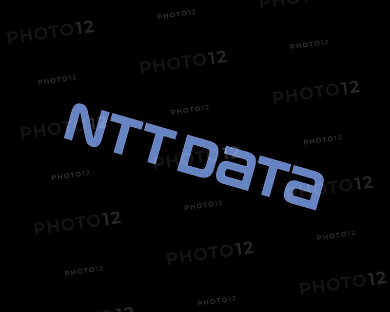 NTT Data, rotated logo