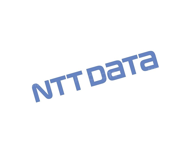 NTT Data, rotated logo