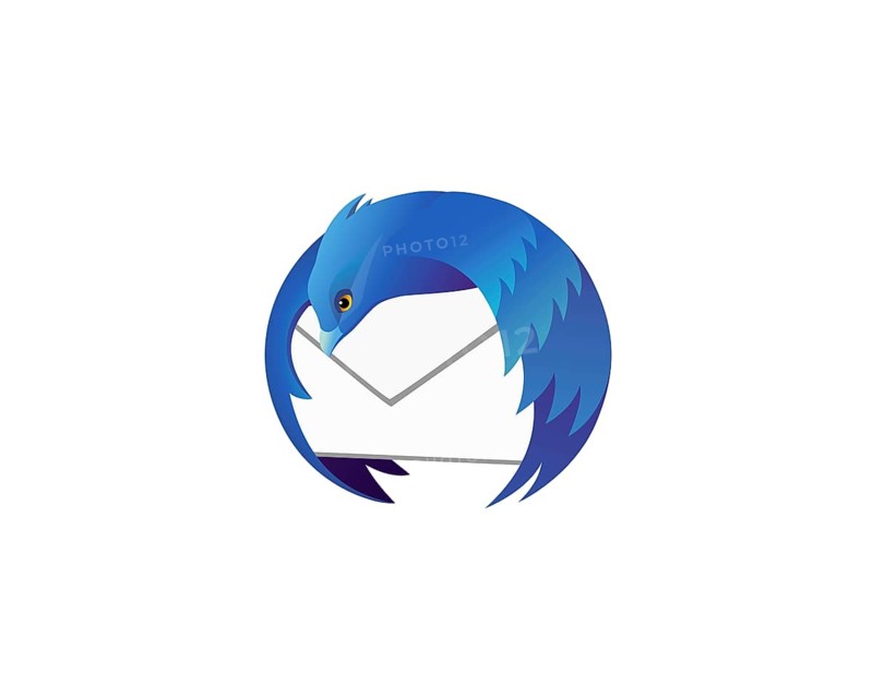 Mozilla Thunderbird, rotated logo