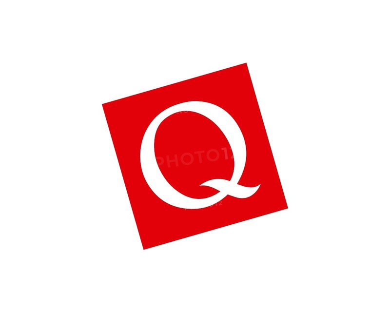 Q magazine, rotated logo