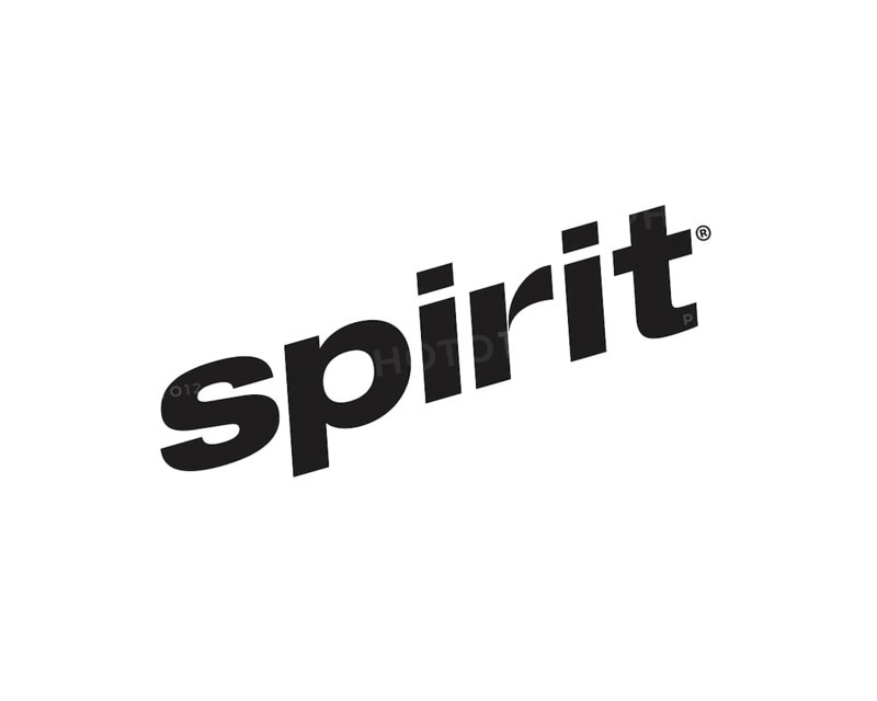 Spirit Airline, rotated logo