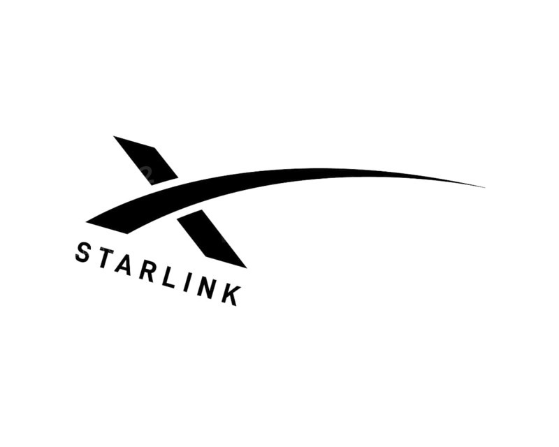Starlink satellite constellation, rotated logo