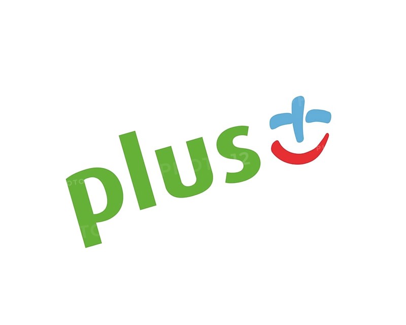 Plus telecommunications Poland, rotated logo