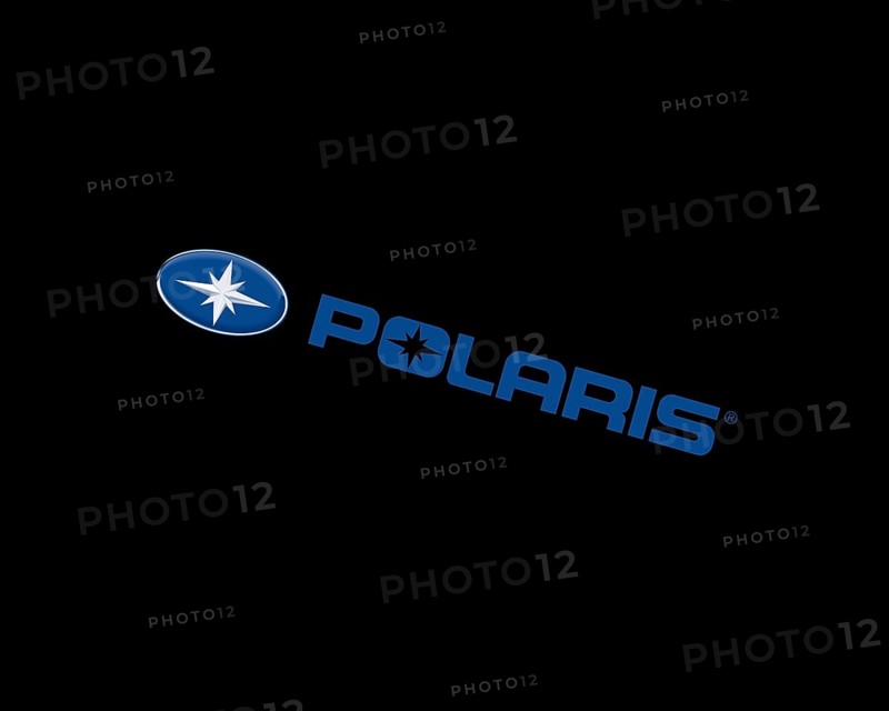 Polaris Inc. rotated logo, black background B