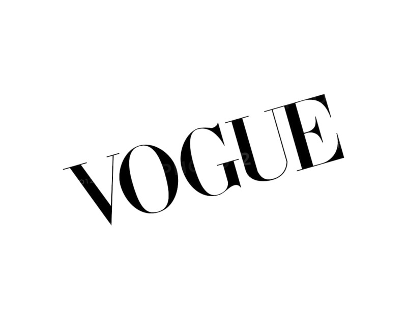 Vogue magazine, rotated logo