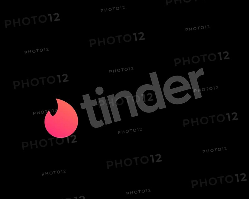 Tinder app, rotated logo