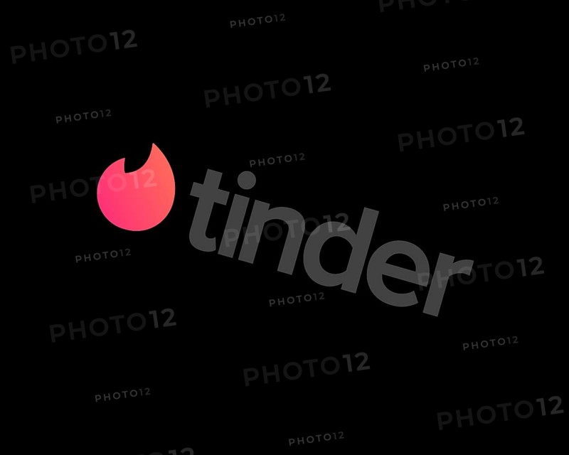 Tinder app, rotated logo