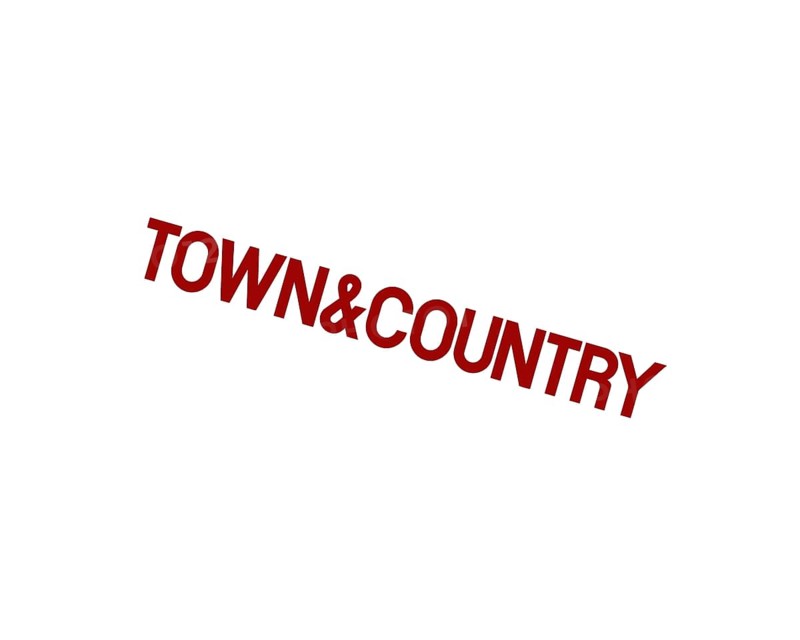 Town & Country magazine, rotated logo
