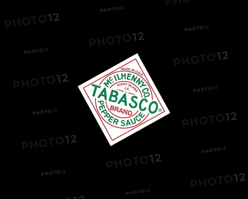 Tabasco sauce, rotated logo