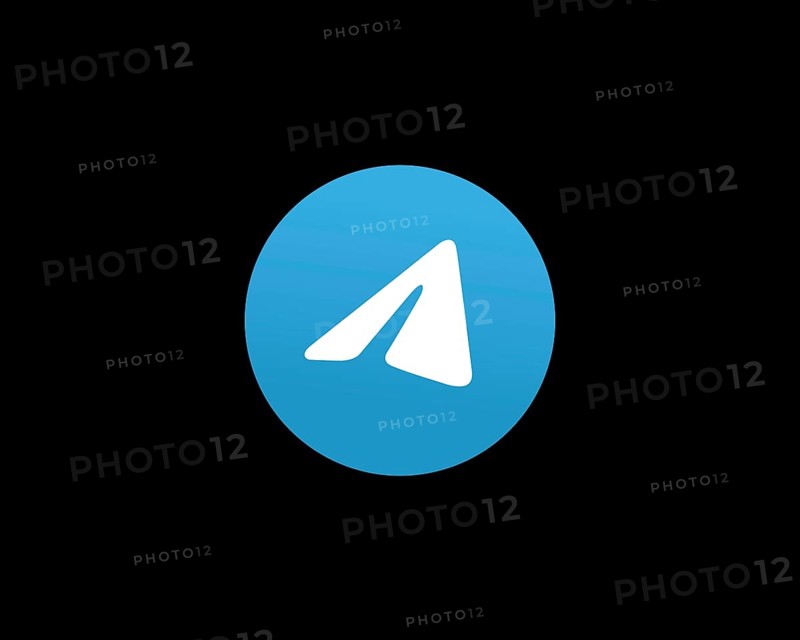Telegram software, rotated logo