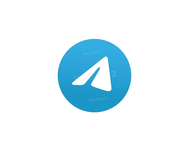 Telegram software, rotated logo