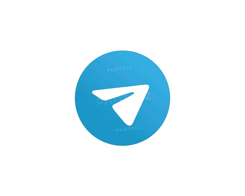 Telegram software, rotated logo
