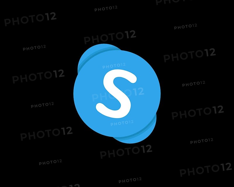 Skype, rotated logo