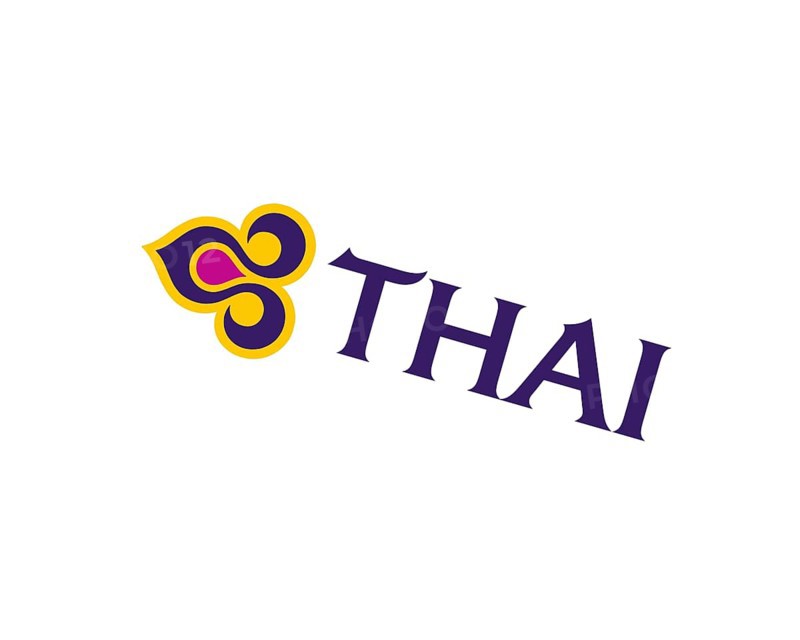 Thai Airways, rotated logo