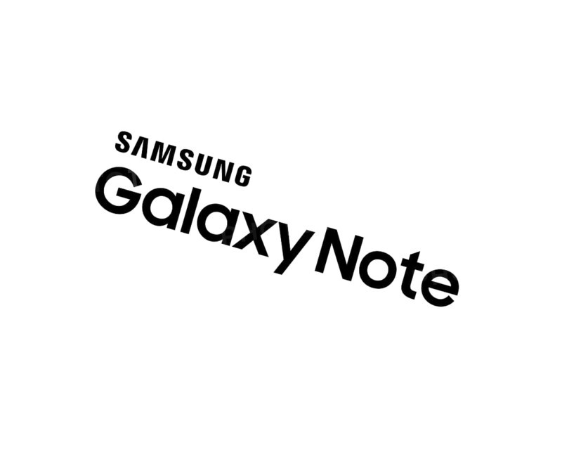 Samsung Galaxy Note series, rotated logo