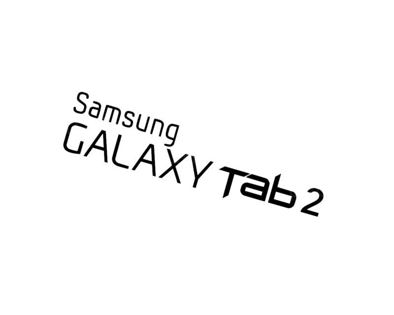 Samsung Galaxy Tab 2 7. 0, Rotated Logo
