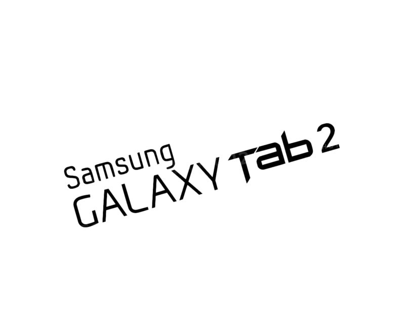 Samsung Galaxy Tab 2 10. 1, Rotated Logo