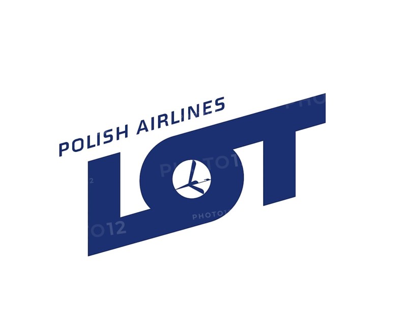 LOT Polish Airline, rotated logo