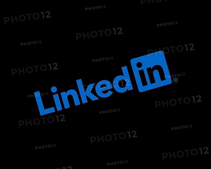 LinkedIn, rotated logo