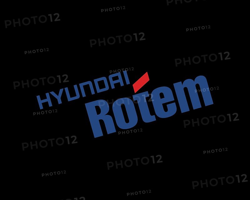 Hyundai Red Rotated Logo Black Background,