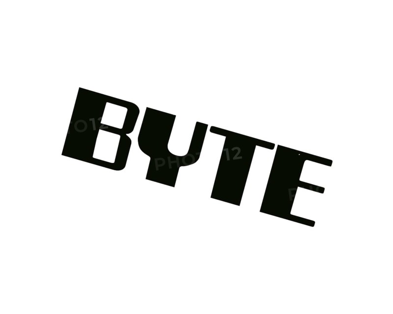 Byte magazine, rotated logo