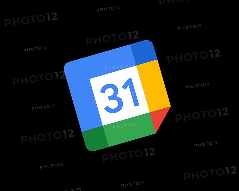 Google Calendar, rotated logo