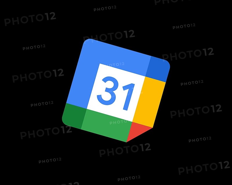 Google Calendar, rotated logo