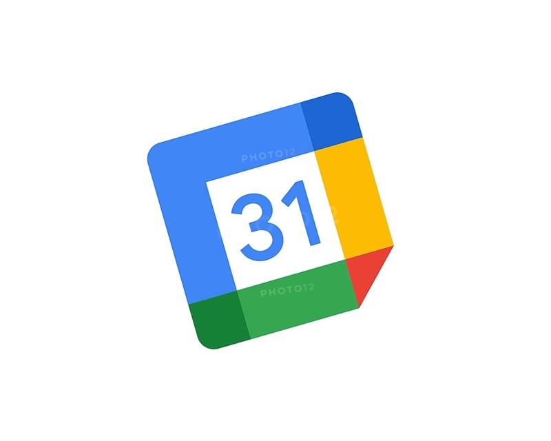 Google Calendar, rotated logo