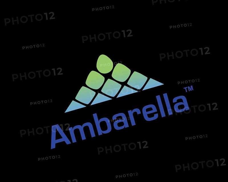 Ambarella Inc. rotated logo, black background