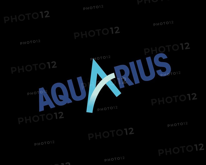 Aquarius beverage company, rotated logo