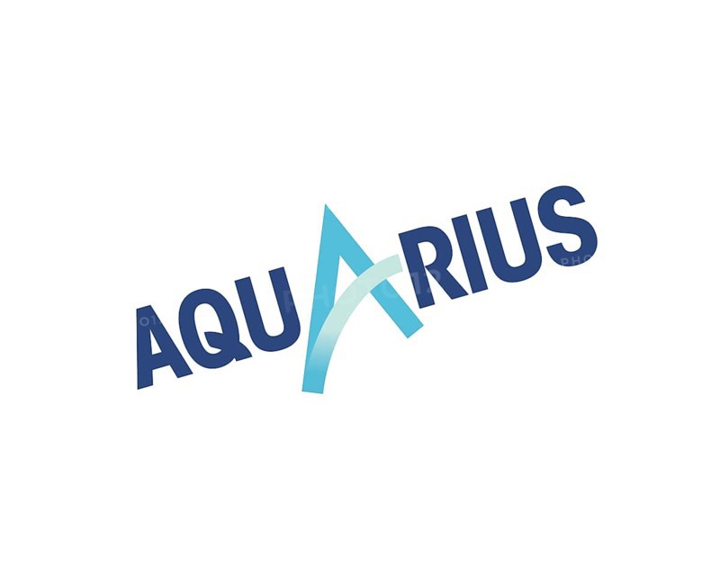 Aquarius beverage company, rotated logo