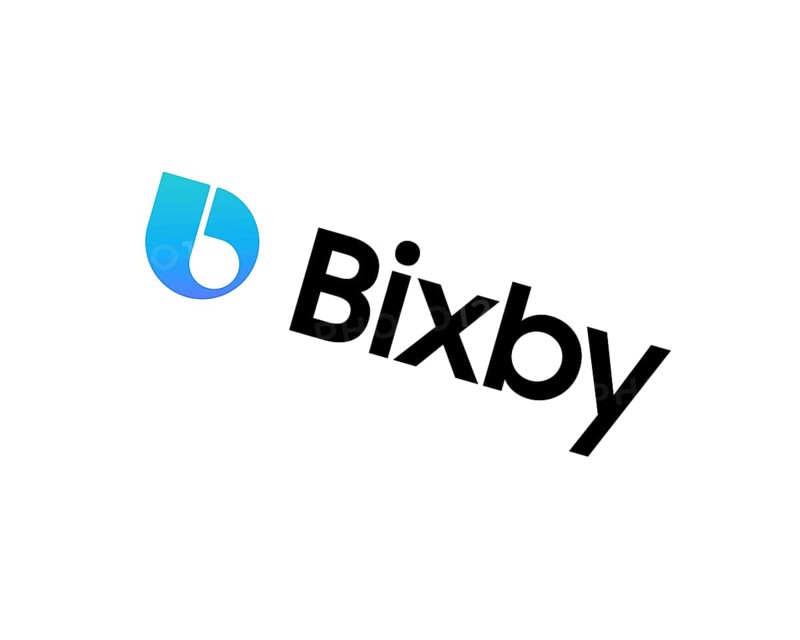 Bixby virtual assistant, rotated logo