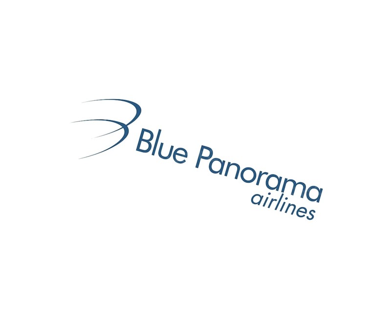 Blue Panorama Airline, rotated logo