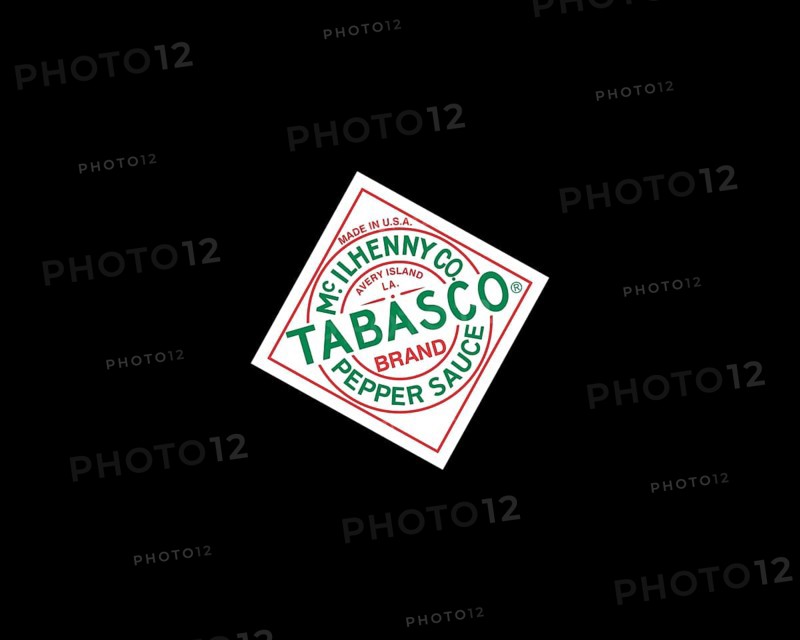 Tabasco sauce, rotated logo