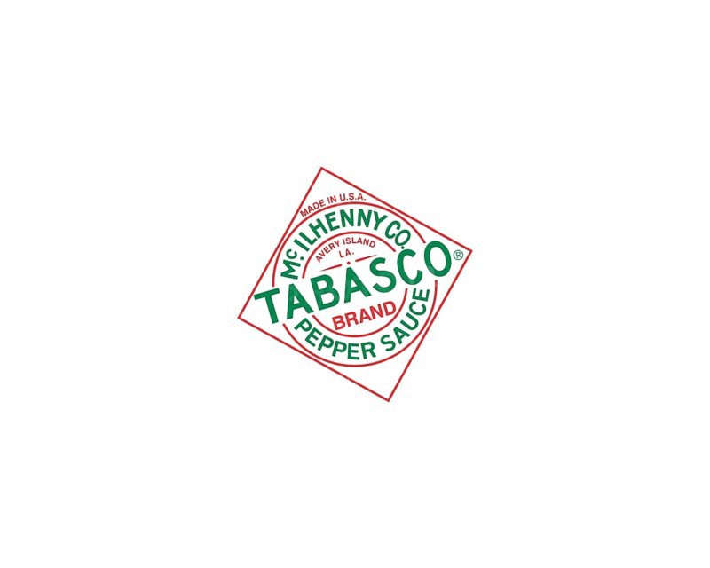Tabasco sauce, rotated logo