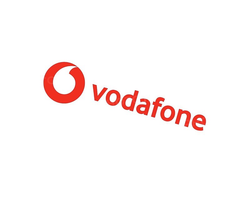 Vodafone Automotive, rotated logo