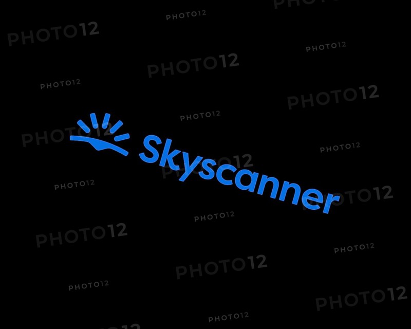 Skyscanner, rotated logo