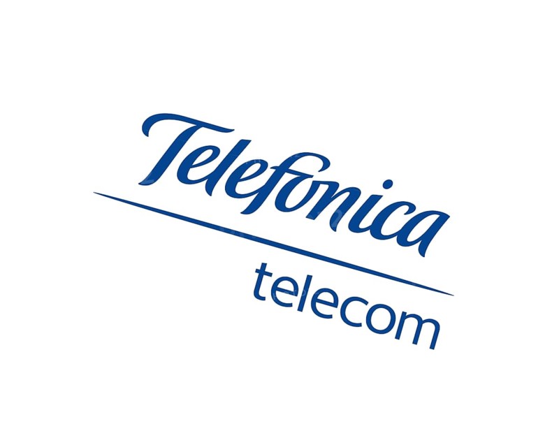 Telefonica Telecom, rotated logo