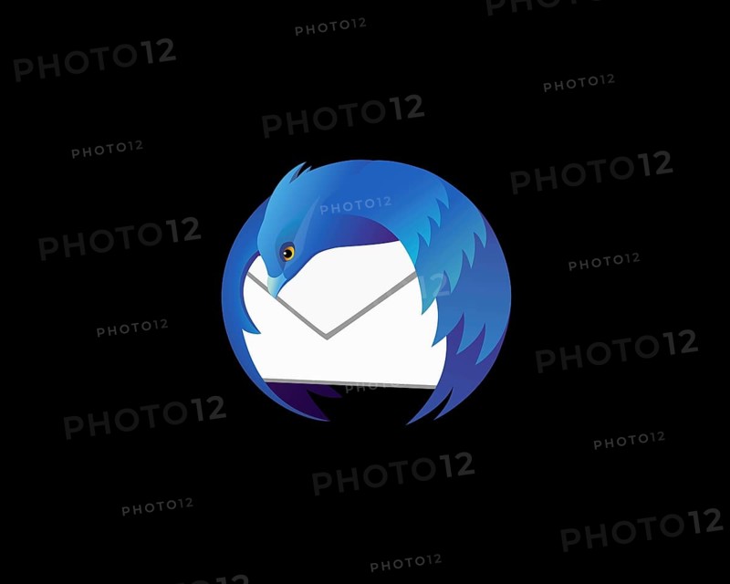 Mozilla Thunderbird, rotated logo