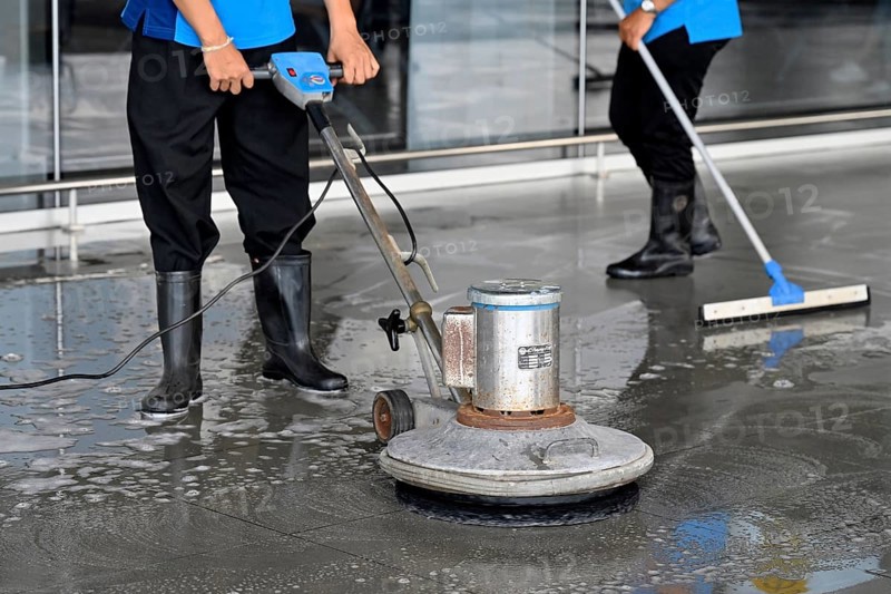 Plastering team Floor cleaning machine,