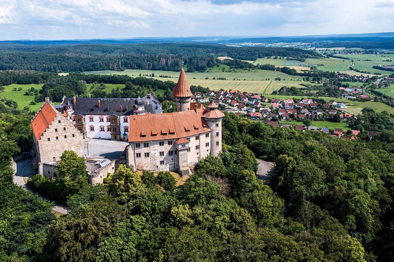 Helicopter view, Veste Heldburg