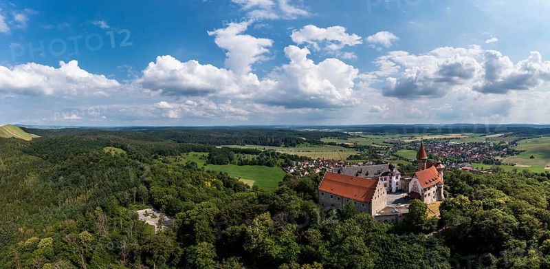 Helicopter view, Veste Heldburg